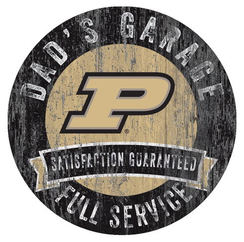 Purdue Boilermakers Dad's Garage Sign