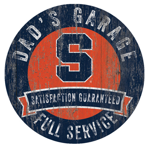Syracuse Orangemen Dad's Garage Sign