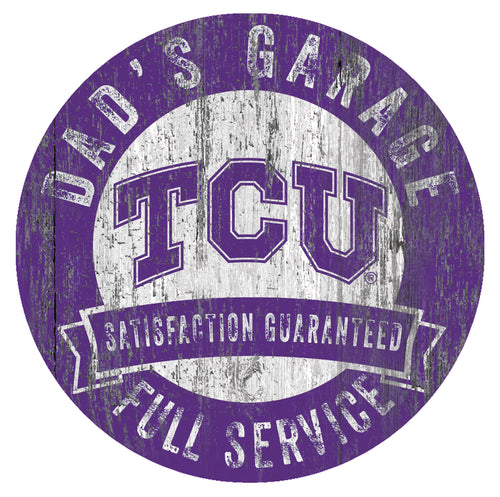 TCU Horned Frogs Dad's Garage Sign