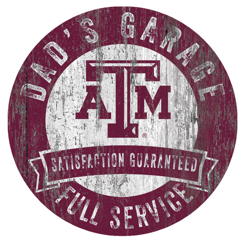 Texas A&M Aggies Dad's Garage Sign