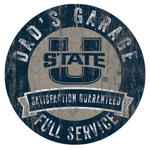 Utah State Dad's Garage Sign