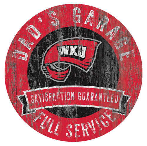 Western Kentucky Hilltoppers Dad's Garage Sign