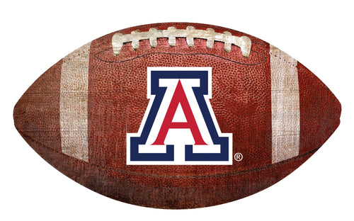 Arizona Wildcats Football Shaped Sign Wood Sign