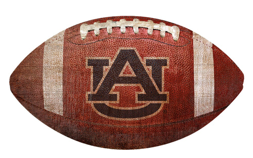 Auburn Tigers Football Shaped Sign Wood Sign
