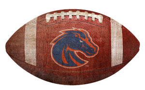 Boise State  Broncos Football Shaped Sign Wood Sign