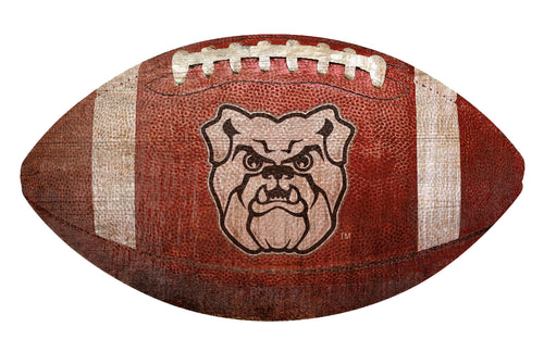 Butler Bulldogs Football Shaped Sign Wood Sign
