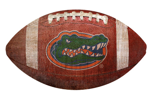Florida Gators Football Shaped Sign Wood Sign