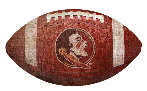 Florida State Seminoles Football Shaped Sign Wood Sign