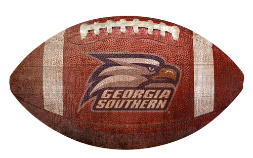 Georgia Southern Eagles Football Shaped Sign Wood Sign