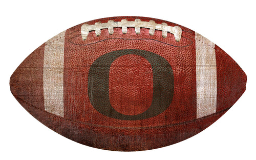 Oregon Ducks Football Shaped Sign Wood Sign