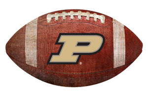 Purdue Boilermakers Football Shaped Sign Wood Sign