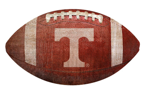 Tennessee Volunteers Football Shaped Sign Wood Sign