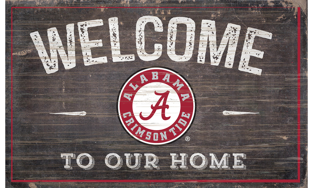 Alabama Crimson Tide Welcome to Our Home Sign  - 11