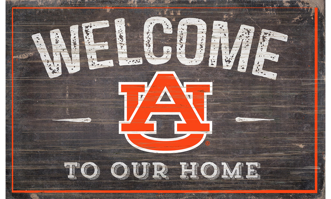 Auburn Tigers Welcome to Our Home Sign  - 11