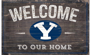 BYU Cougars Welcome to Our Home Sign  - 11"x19"