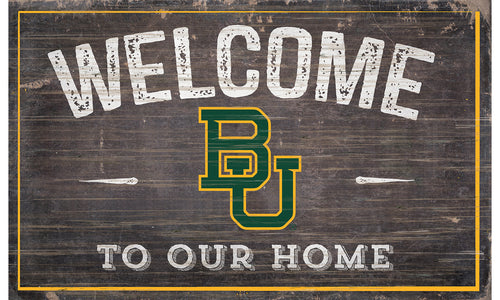 Baylor Bears Welcome to Our Home Sign  - 11