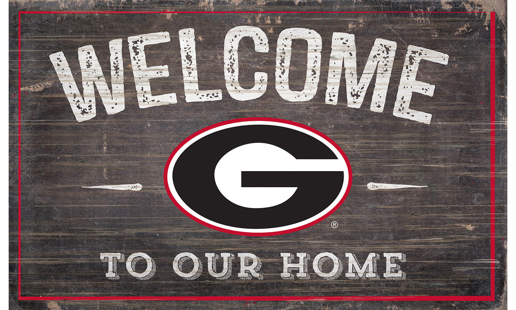 Georgia Bulldogs Welcome to Our Home Sign  - 11