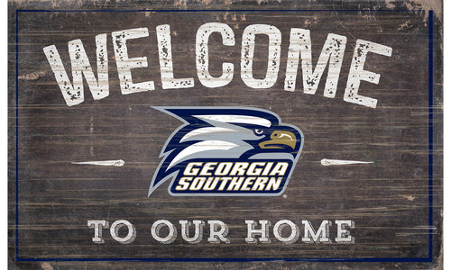 Georgia Southern Eages Welcome to Our Home Sign  - 11