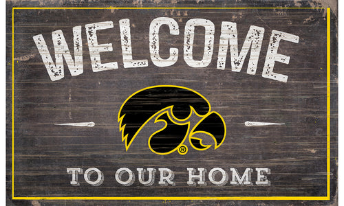 Iowa Hawkeyes Welcome to Our Home Sign  - 11