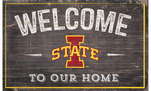 Iowa State Cyclones Welcome to Our Home Sign  - 11