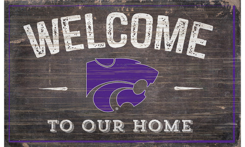 Kansas State Wildcats Welcome to Our Home Sign  - 11