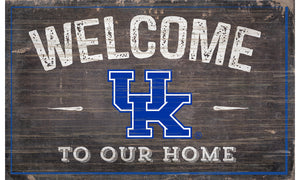 Kentucky Wildcats Welcome to Our Home Sign  - 11"x19"