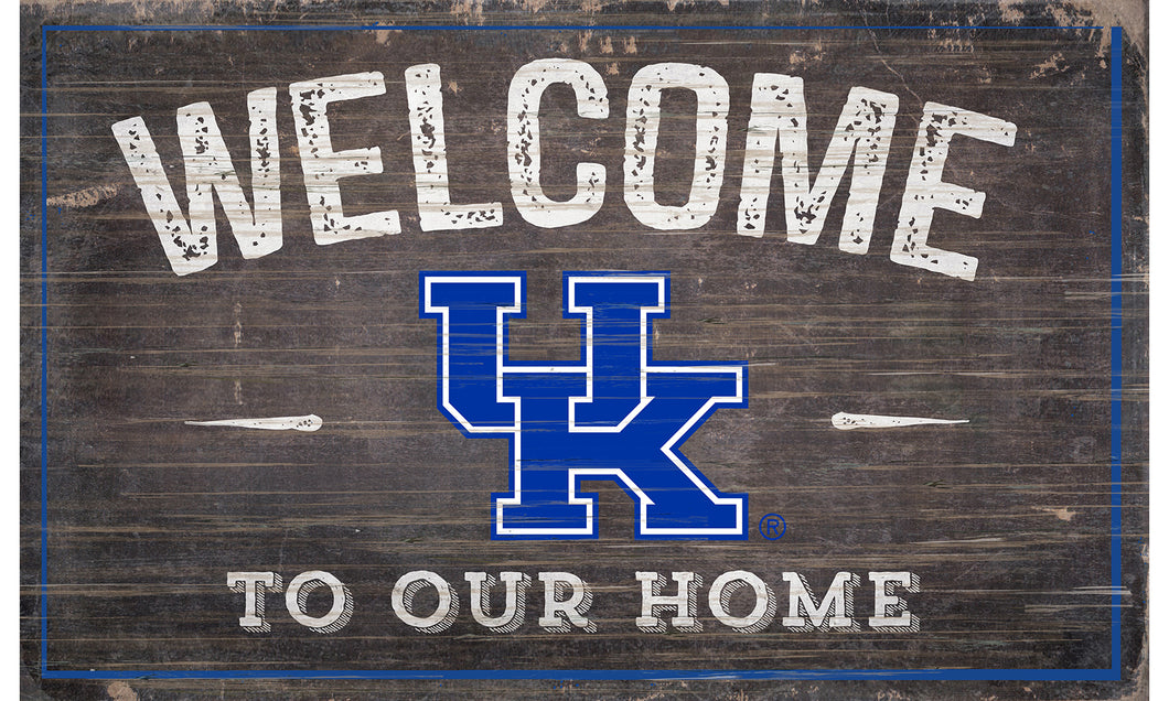 Kentucky Wildcats Welcome to Our Home Sign  - 11