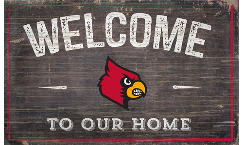 Louisville Cardinals Welcome to Our Home Sign  - 11