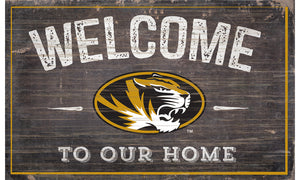 Missouri Tigers Welcome to Our Home Sign  - 11"x19"