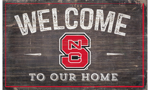 NC State Wolfpack Welcome to Our Home Sign  - 11