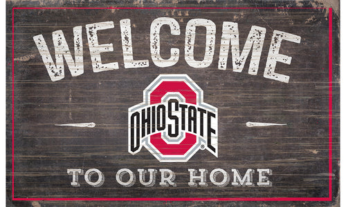 Ohio State Buckeyes Welcome to Our Home Sign  - 11