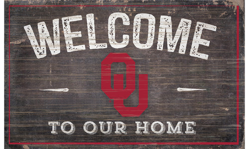 Oklahoma Sooners Welcome to Our Home Sign  - 11