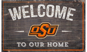 Oklahoma State Cowboys Welcome to Our Home Sign  - 11"x19"