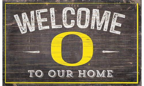 Oregon Ducks Welcome to Our Home Sign  - 11