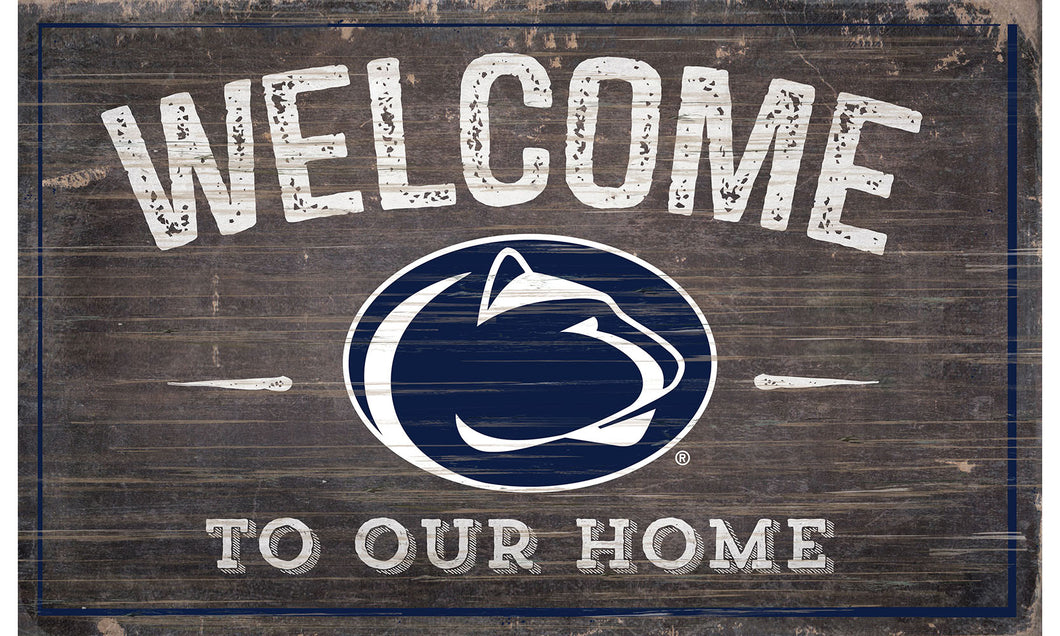 Penn State Nittany Lions Welcome to Our Home Sign  - 11