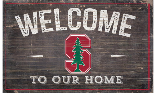 Stanford Cardinal Welcome to Our Home Sign  - 11
