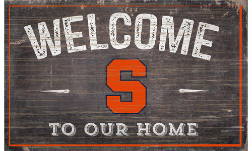 Syracuse Orange Welcome to Our Home Sign  - 11
