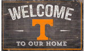 Tennessee Volunteers Welcome to Our Home Sign  - 11"x19"