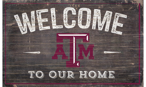 Texas A&M Aggies Welcome to Our Home Sign  - 11
