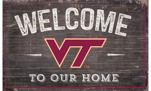 Virginia Tech Hokies Welcome to Our Home Sign  - 11