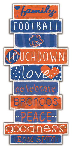 Boise State Broncos Celebrations Stack Wood Sign -24