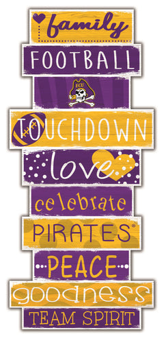 East Carolina Pirates Celebrations Stack Wood Sign -24