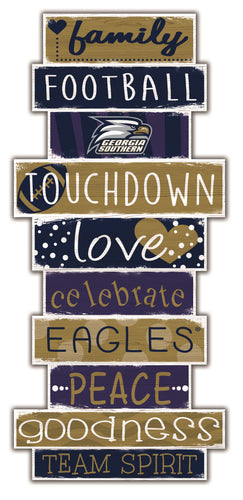 Georgia Southern Eagles Celebrations Stack Wood Sign -24