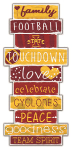 Iowa State Cyclones Celebrations Stack Wood Sign -24"
