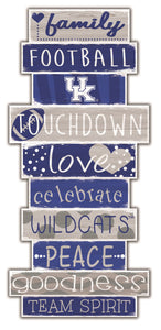 Kentucky Wildcats Celebrations Stack Wood Sign -24"