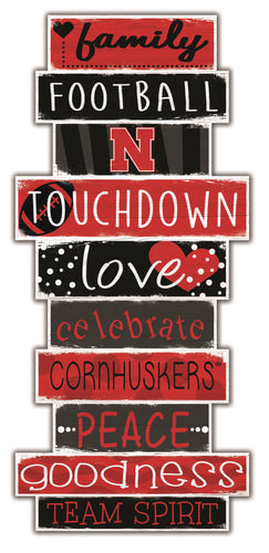 Nebraska Cornhuskers Celebrations Stack Wood Sign -24