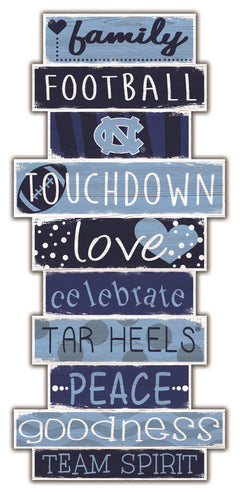 North Carolina Tar Heels Celebrations Stack Wood Sign -24