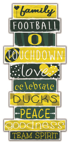 Oregon Ducks Celebrations Stack Wood Sign -24