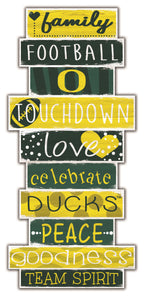 Oregon Ducks Celebrations Stack Wood Sign -24"