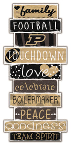 Purdue Boilermakers Celebrations Stack Wood Sign -24"